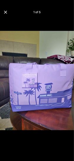 Trader Joe's Purple Rain Large Insulated Cooler Bag