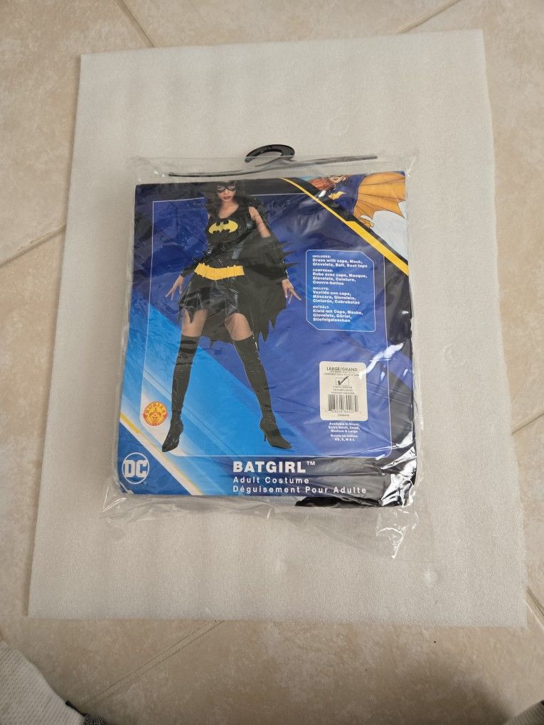 BATGIRL Adult Size Large Size 10-14 NEW