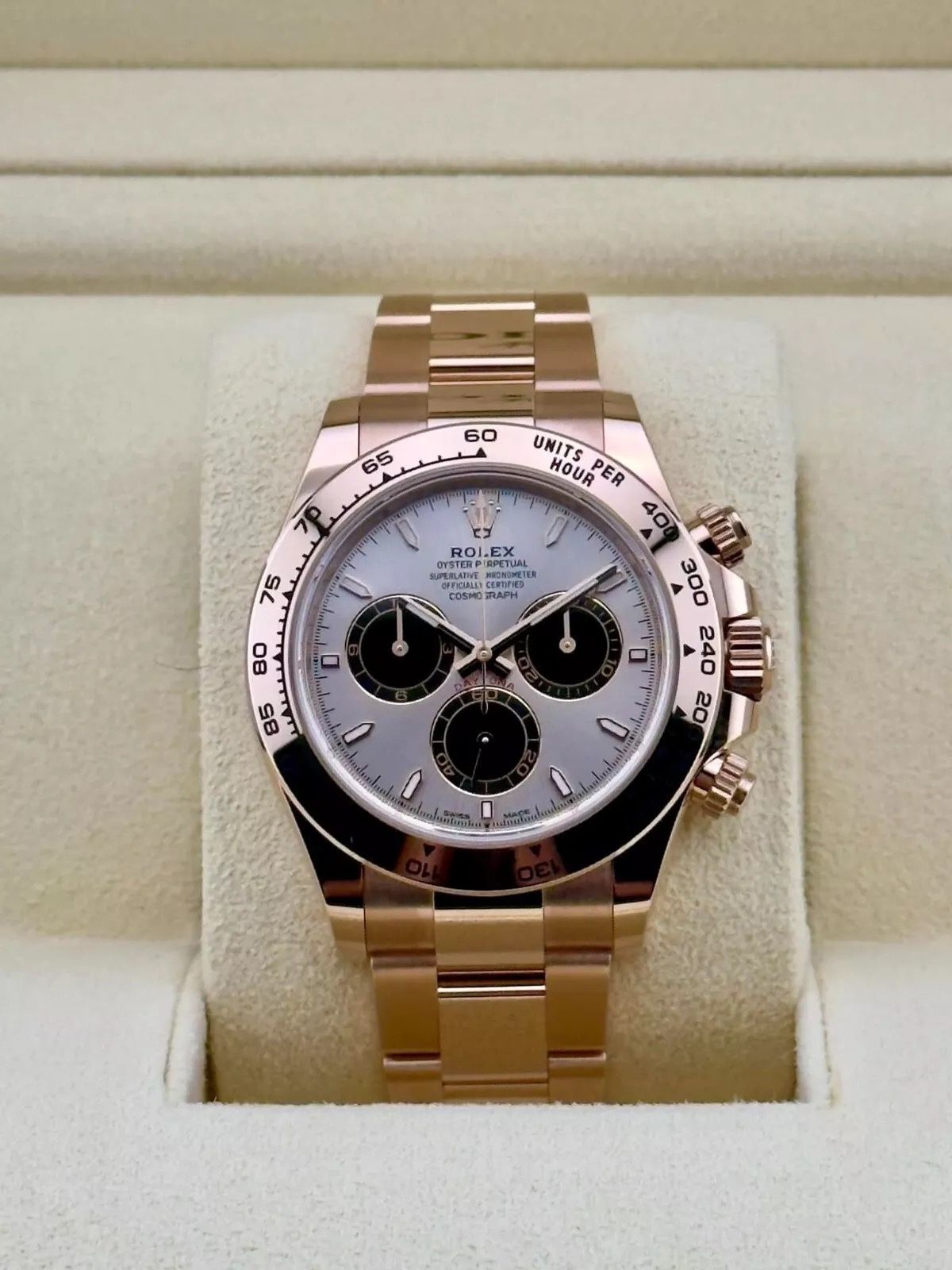 Rolex Daytona 126505 Rose Gold Sundust NEW 2024 COMPLETE FULL SET