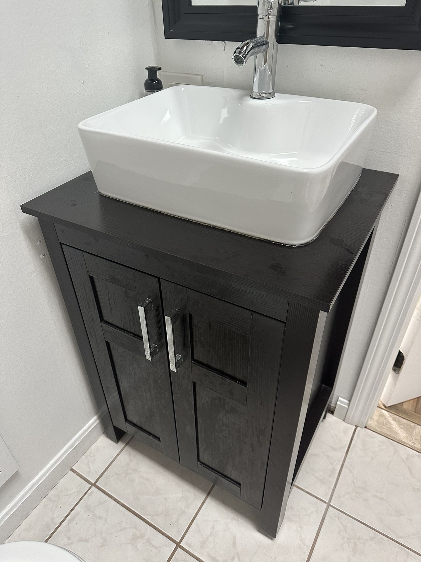 Vanity With Sink And Faucet