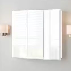 Frameless Medicine Cabinet Tri-View