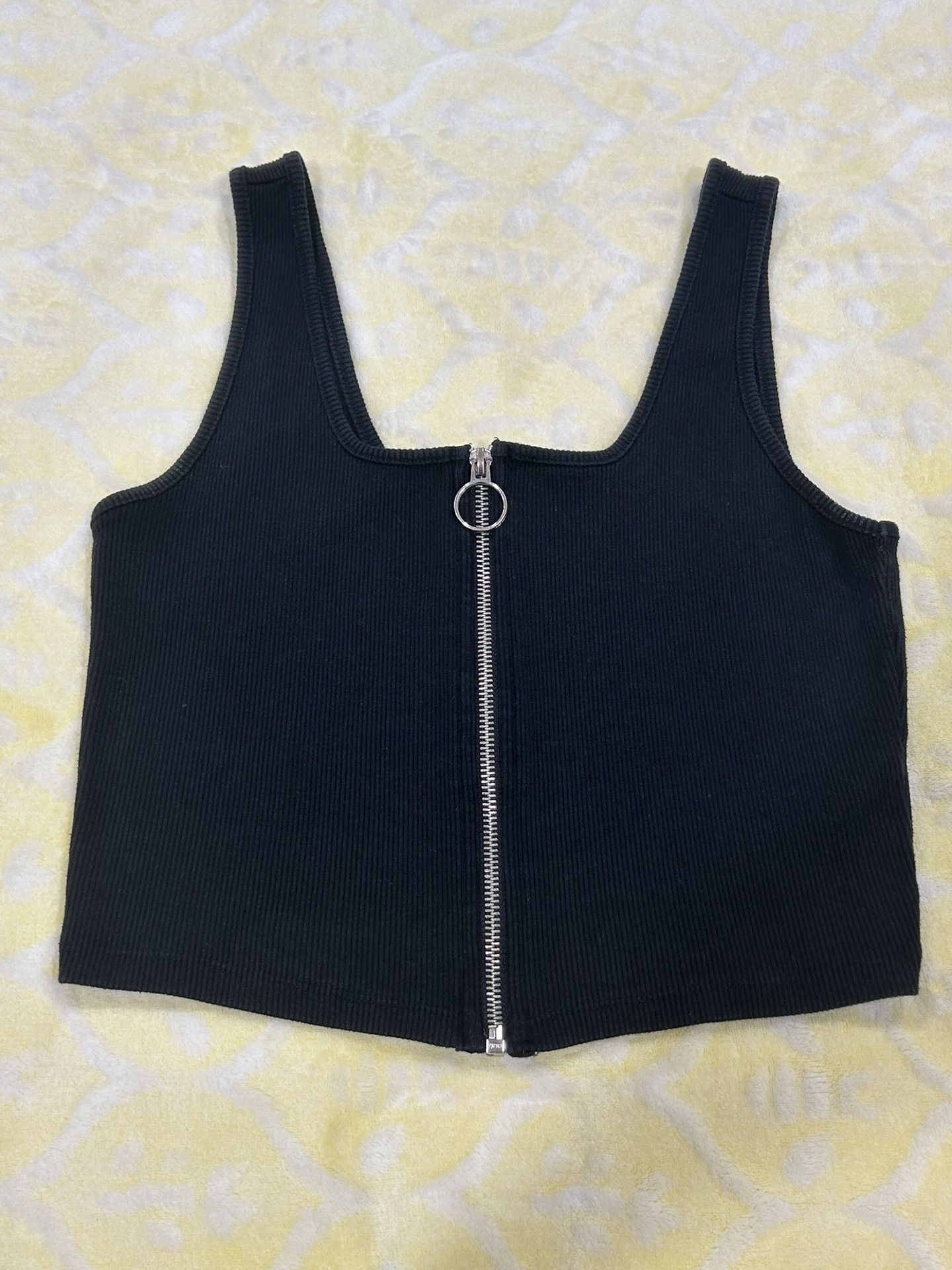Black Shirt With Zipper