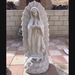 New Virgin Of Guadalupe Made Out Of Cement Perfect Gift 🎁 