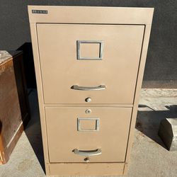 Vintage Two Drawer Filing Cabinet