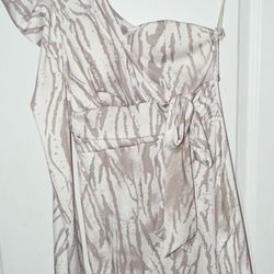 European - One Sleeve Short Dress