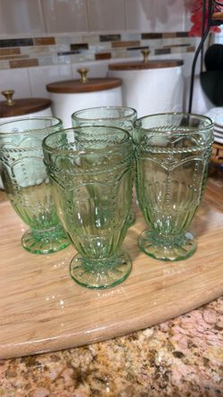 Princess house 4 vasos menta