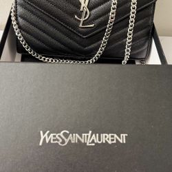 Black With Silver Bag