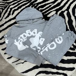 Grey Sp5der Sweatsuit 