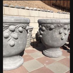 New Flower Pots Made Out Of Cement Perfect Gift 💝 