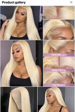 Platinum human hair wig 26INCHES