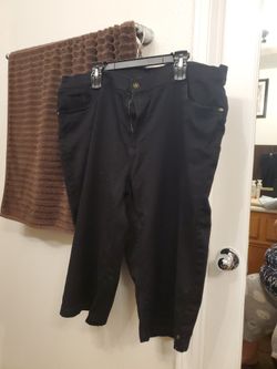 Capris Plus Size Black Shorts Use 2 Times Stretch