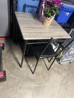 Two Chairs One Table Looks New Not Used