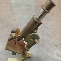 Antique 1899 Brass Microscope Arthur H Thomas Bausch & Lomb