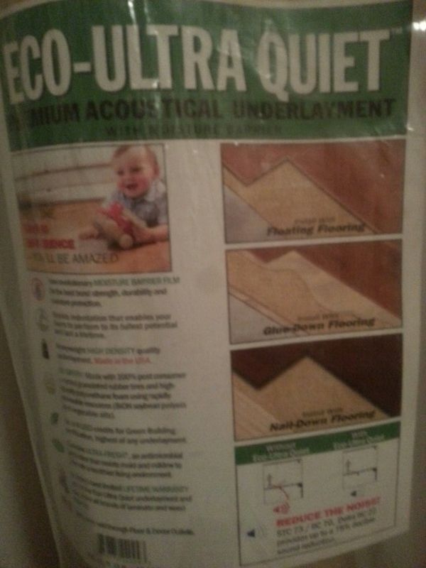 Eco Ultra Quiet Premium Acoustical Underlayment Installation Eco Ultra Quiet Premium Acoustical Underlayment Installation