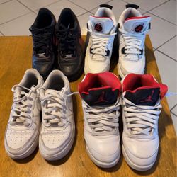 Lote de 4 pares de tenis Nike y Jordan – Buen estado