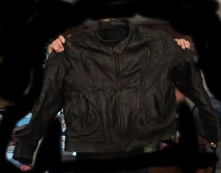 Black Leather Motorcycle Jacket