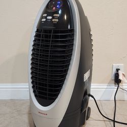Honeywell 300 CFM Indoor Portable Evaporative Air Cooler, Fan & Humidifier with Detachable Tank