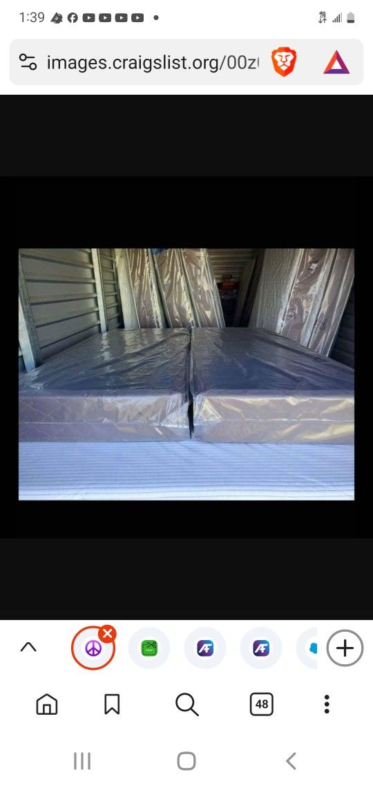 Queen box springs new can deliver