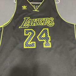 Kobe Bryant 24 Lakers Jersey Neon 