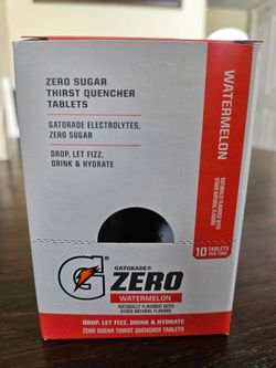 Gatorade Zero Sugar Hydration Electrolyte Tablets Watermelon 8 pack.