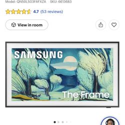 50” Samsung Frame LS03F And 43” Samsung Frame LS03D 