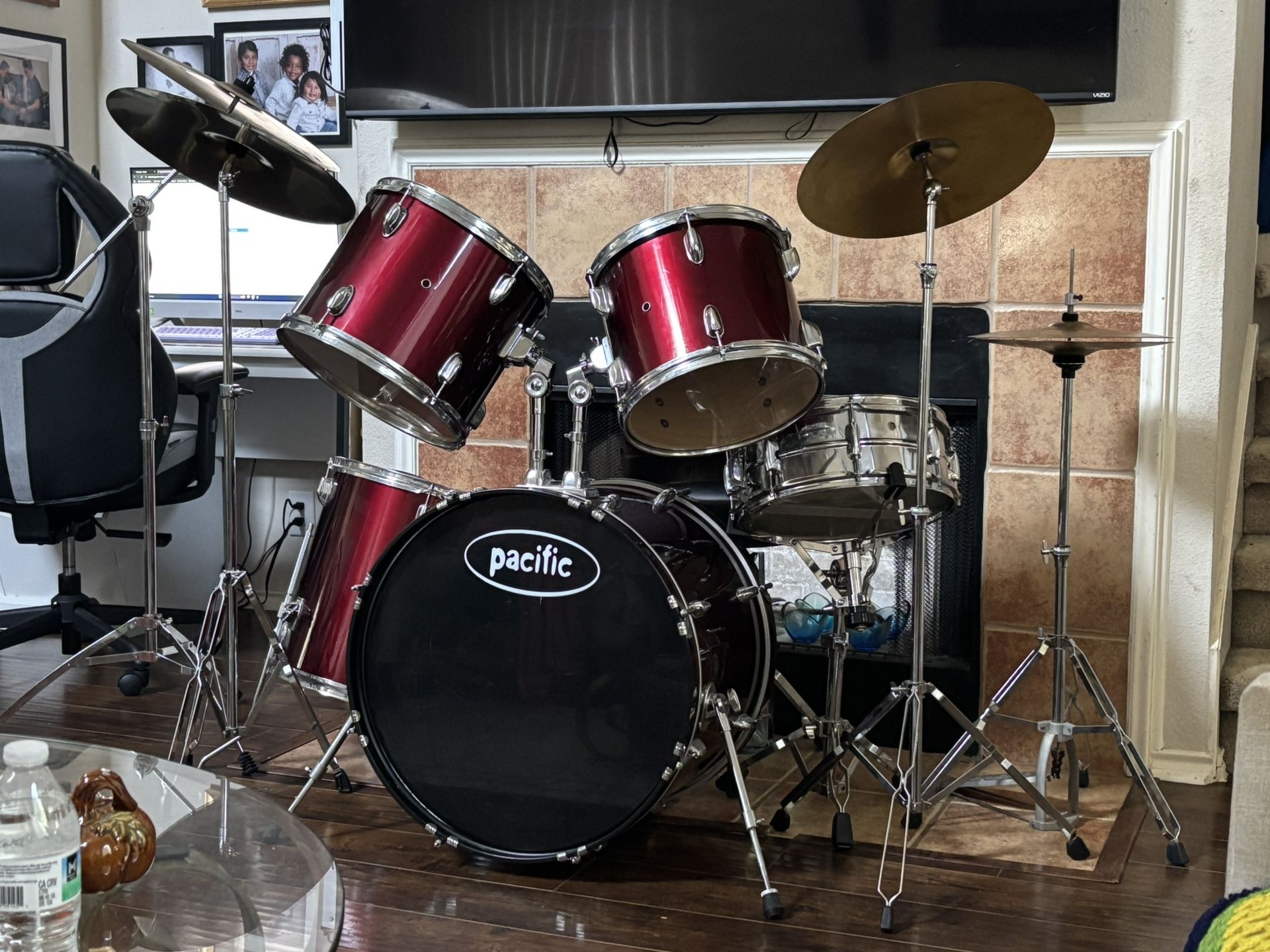 π₯ Pacific PDP 5-Piece Drum Set w/ Cymbals & Hardware β Great Condition β $650  (San Antonio)