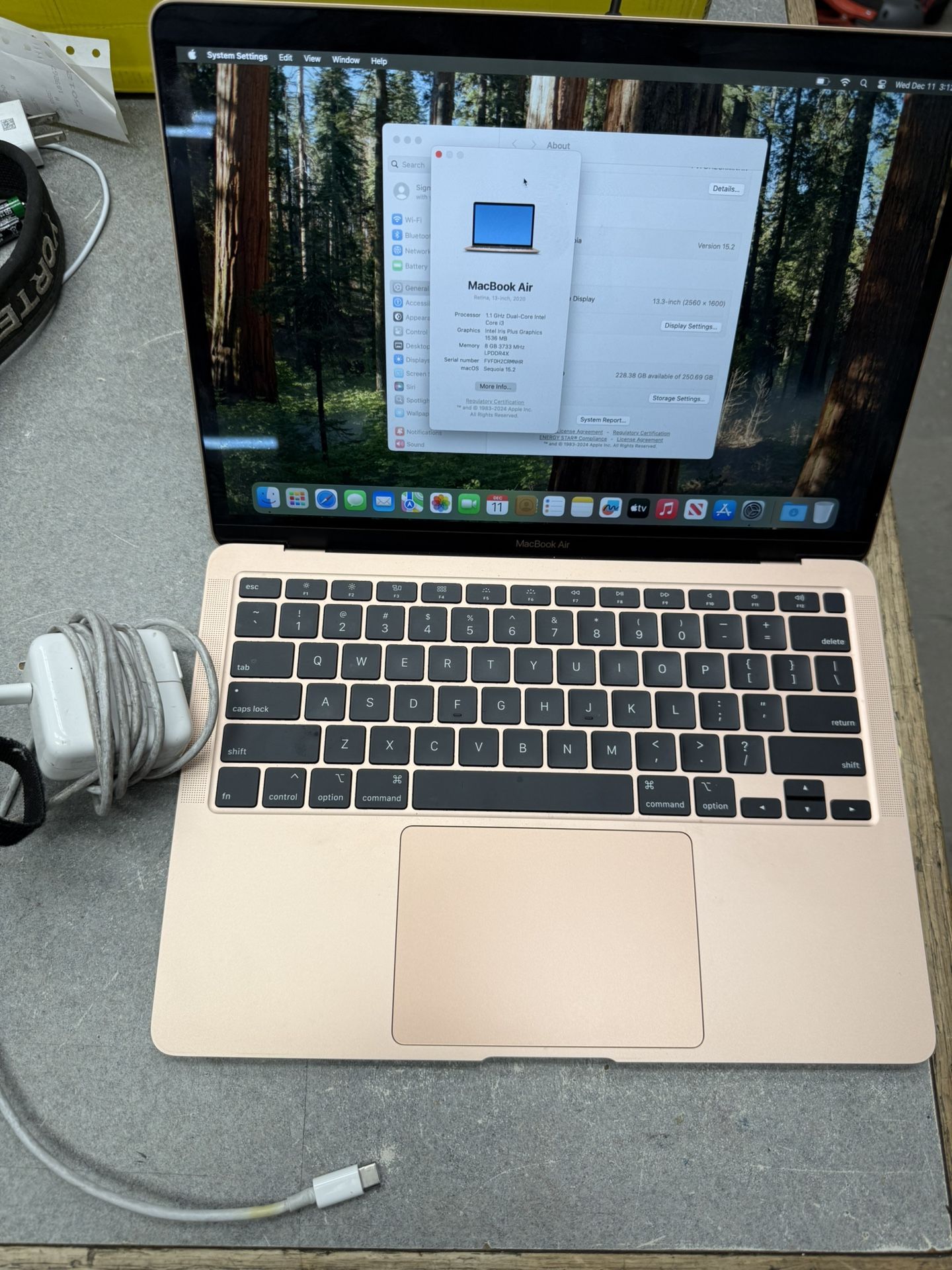 Apple MacBook Air 2020 i3 1.1GHz 8GB RAM 256GB SSD Laptop Computer Notebook