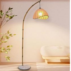 Bamboo Floor Lamp Bohemian 