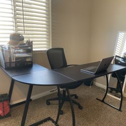 Computer Desk + Ergonomic Chair
