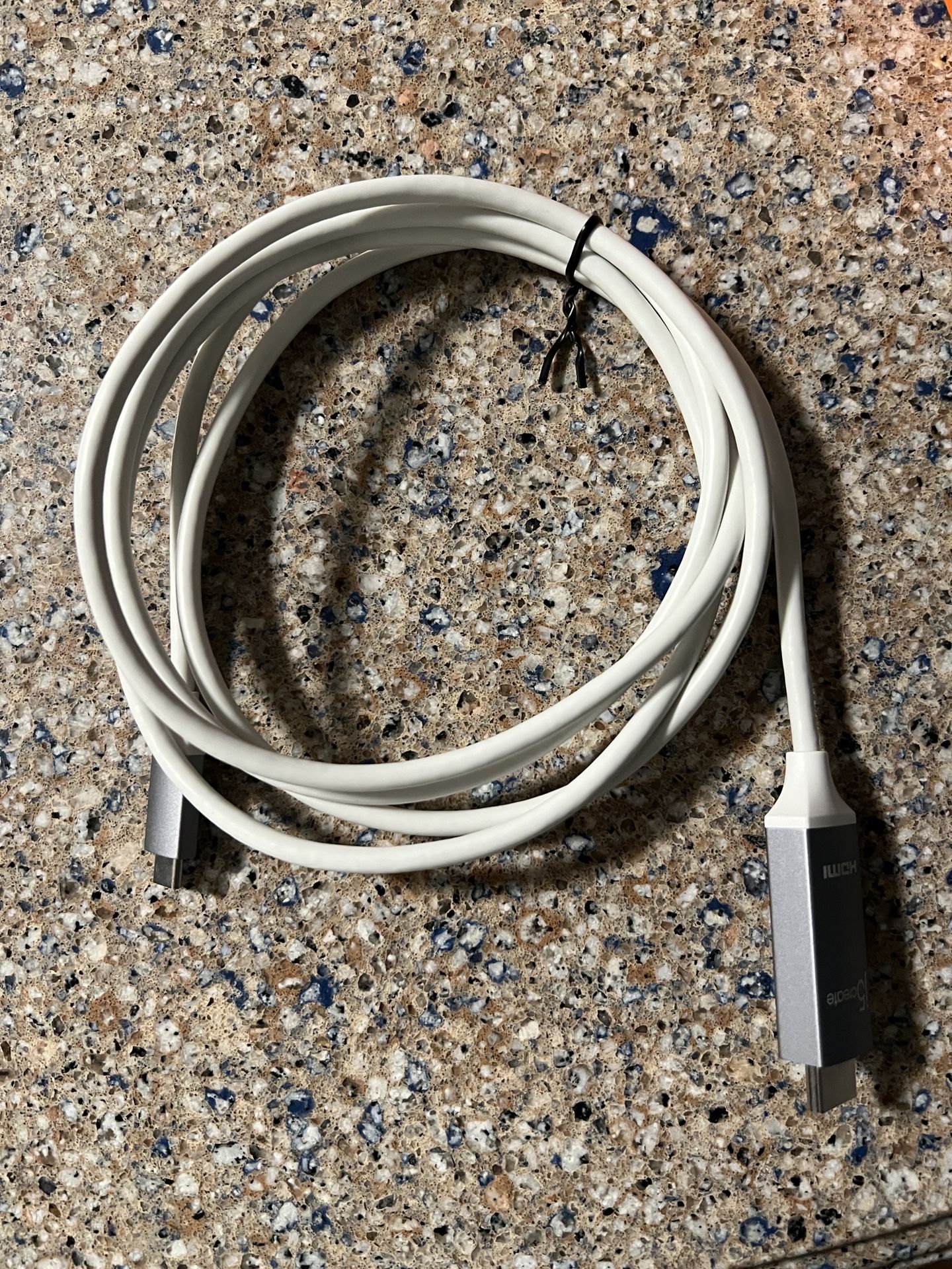 J5 Create USB-C to 4K HDMI Cable Display Port in White - Brand 6ft
