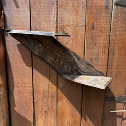 Live Edge. Two Tier. Shelf. 