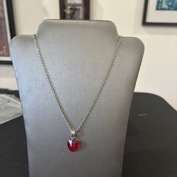Heart Pendant And Necklace 