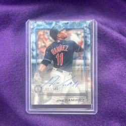 Jose Ramirez Signed Baseball Card