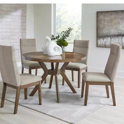 Dining Room Set - (1) 48” D table and (4) chairs (Ashley Furniture)