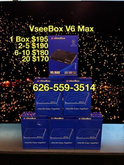 Vsee box V6 Max new sealed 1 year warranty v see box superbox super box