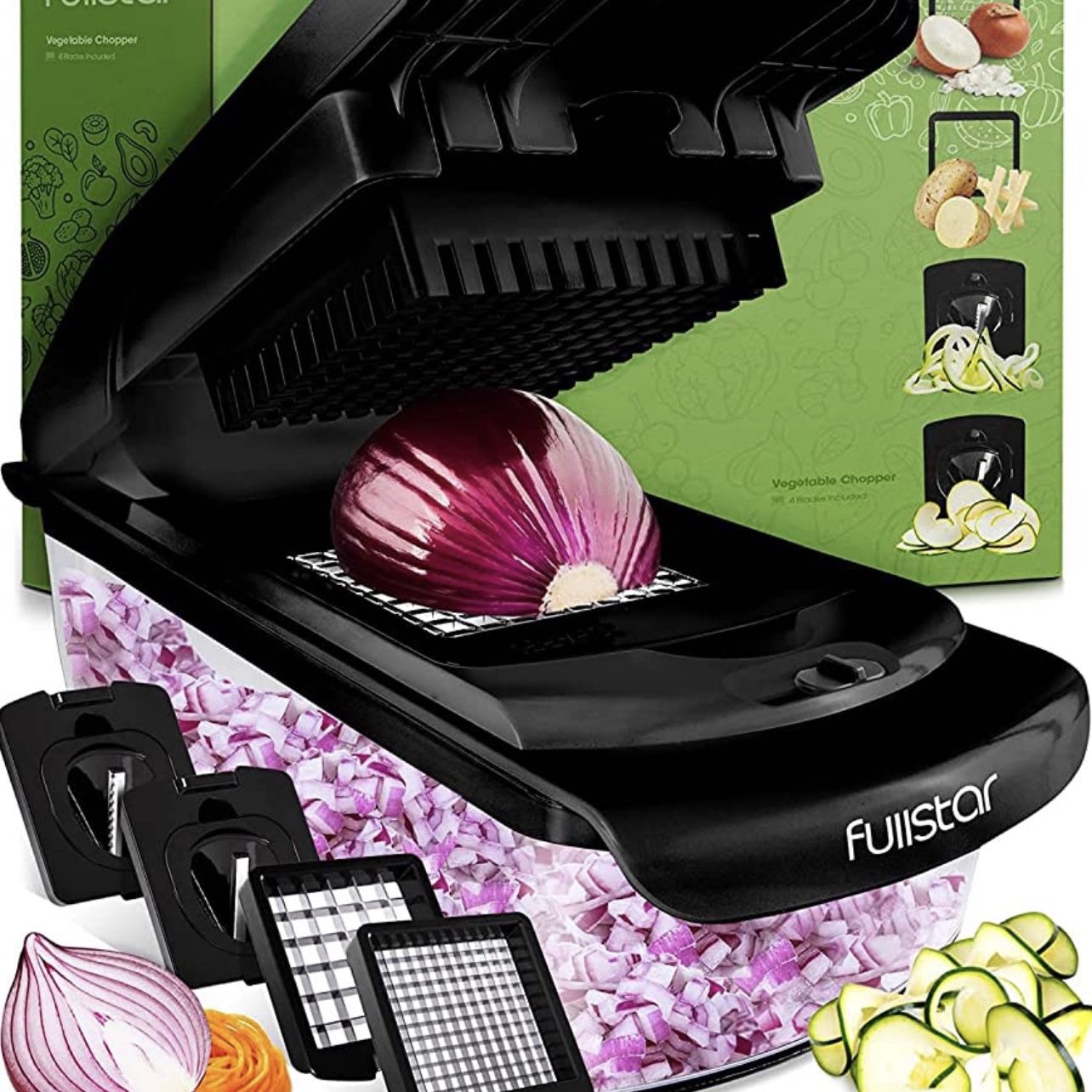 Fullstar Vegetable Chopper - Spiralizer Vegetable Slicer - Onion