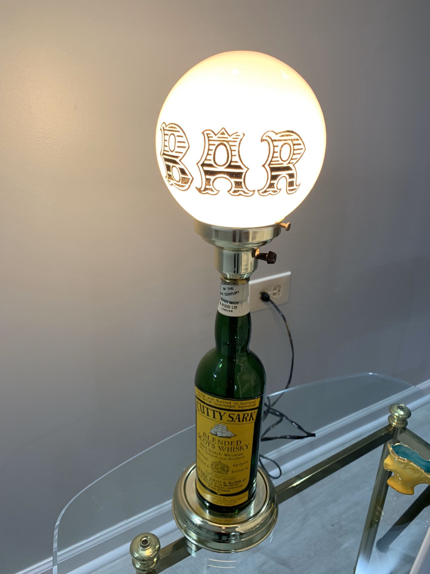 Vintage Cutty Sark Bar Light