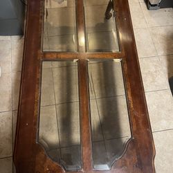 Wood/Glass Coffee Table