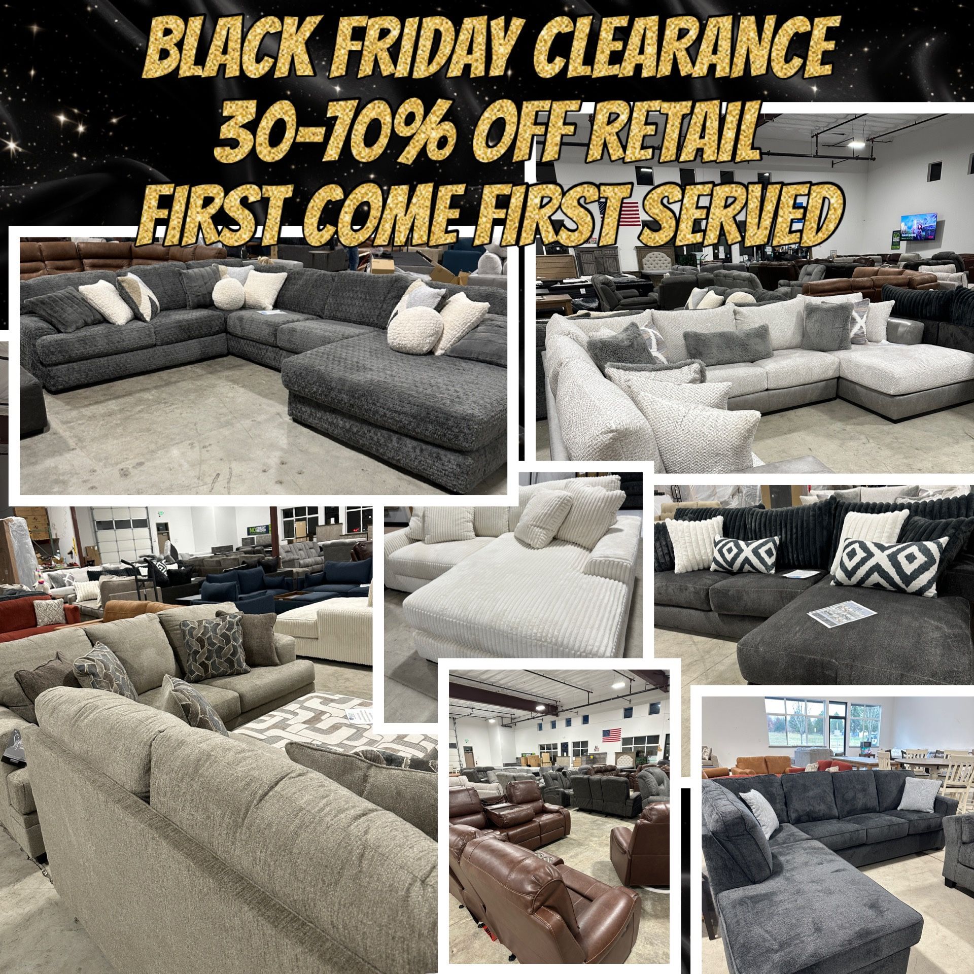 Massive Living Room Furniture Close Out 30% To 70% Off