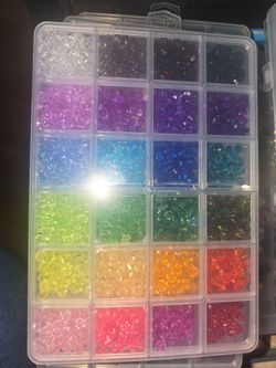 Color Faceted Beads for Crafts