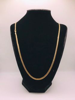 14k SEMI HOLLOW CUBAN CHAIN