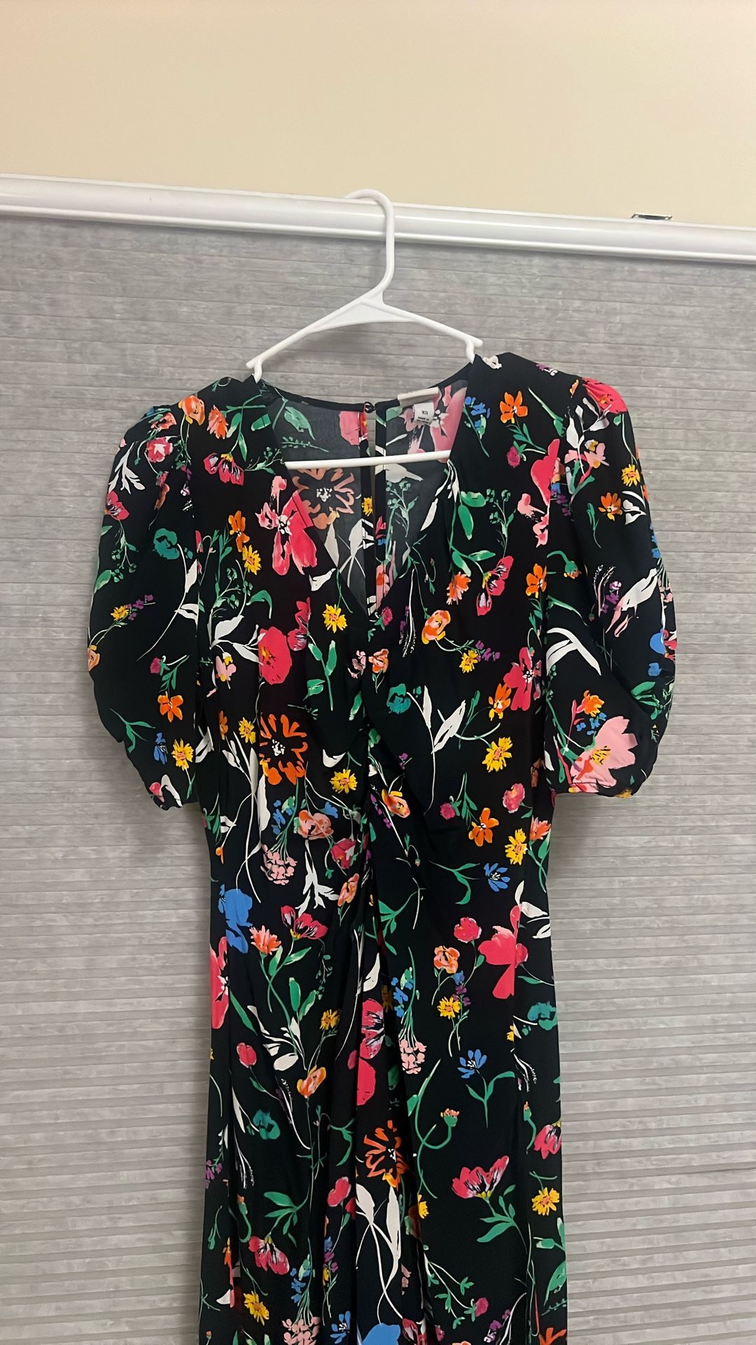 Black floral dress