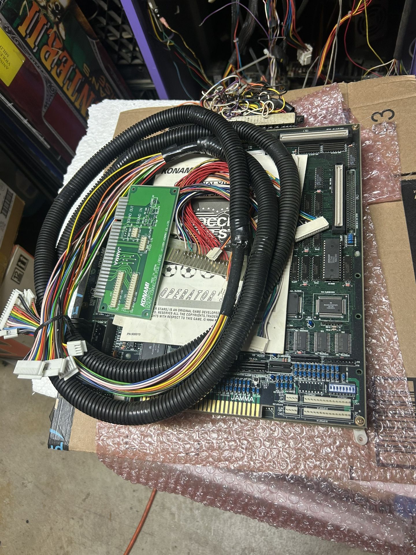 Konami GX System Soccer Superstars 4 Player Kit Arcade Video Game