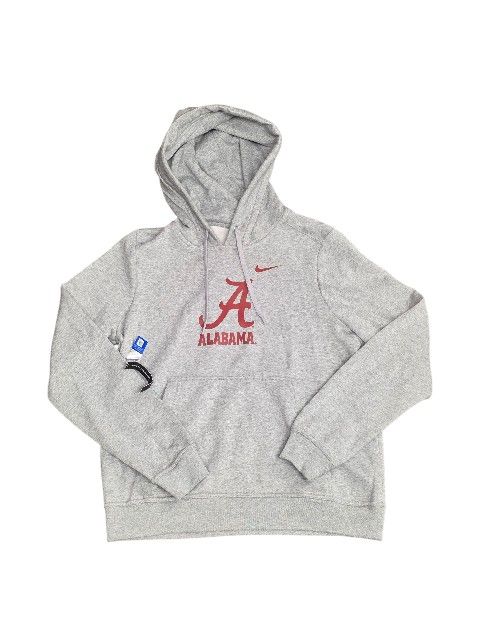Nike Women's Alabama Crimson Tide Grey Hoodie Medium 