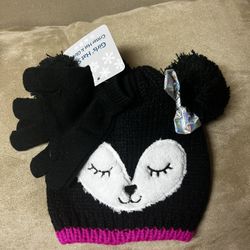 Girls NWT Hat Set 
