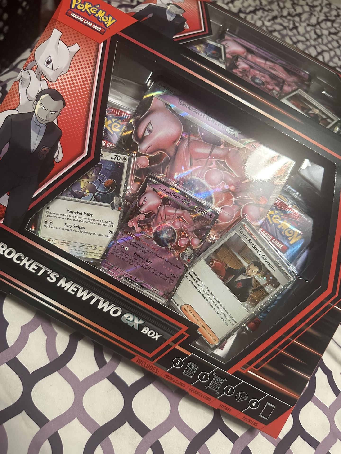 Pokemon TCG Cards Team Rocket's Mewtwo Ex Box New Sealed