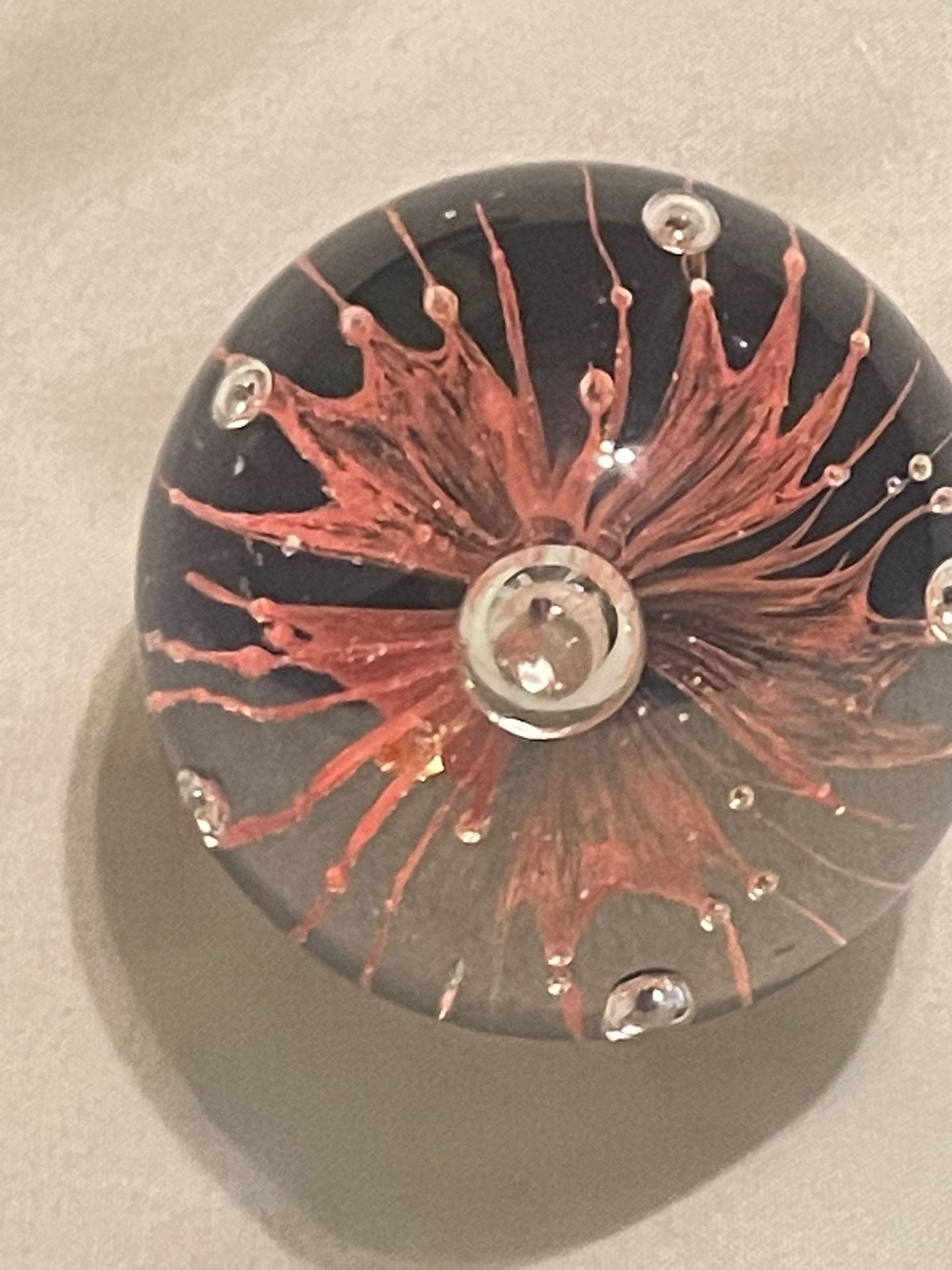 Hand Blown Glass Paperweight