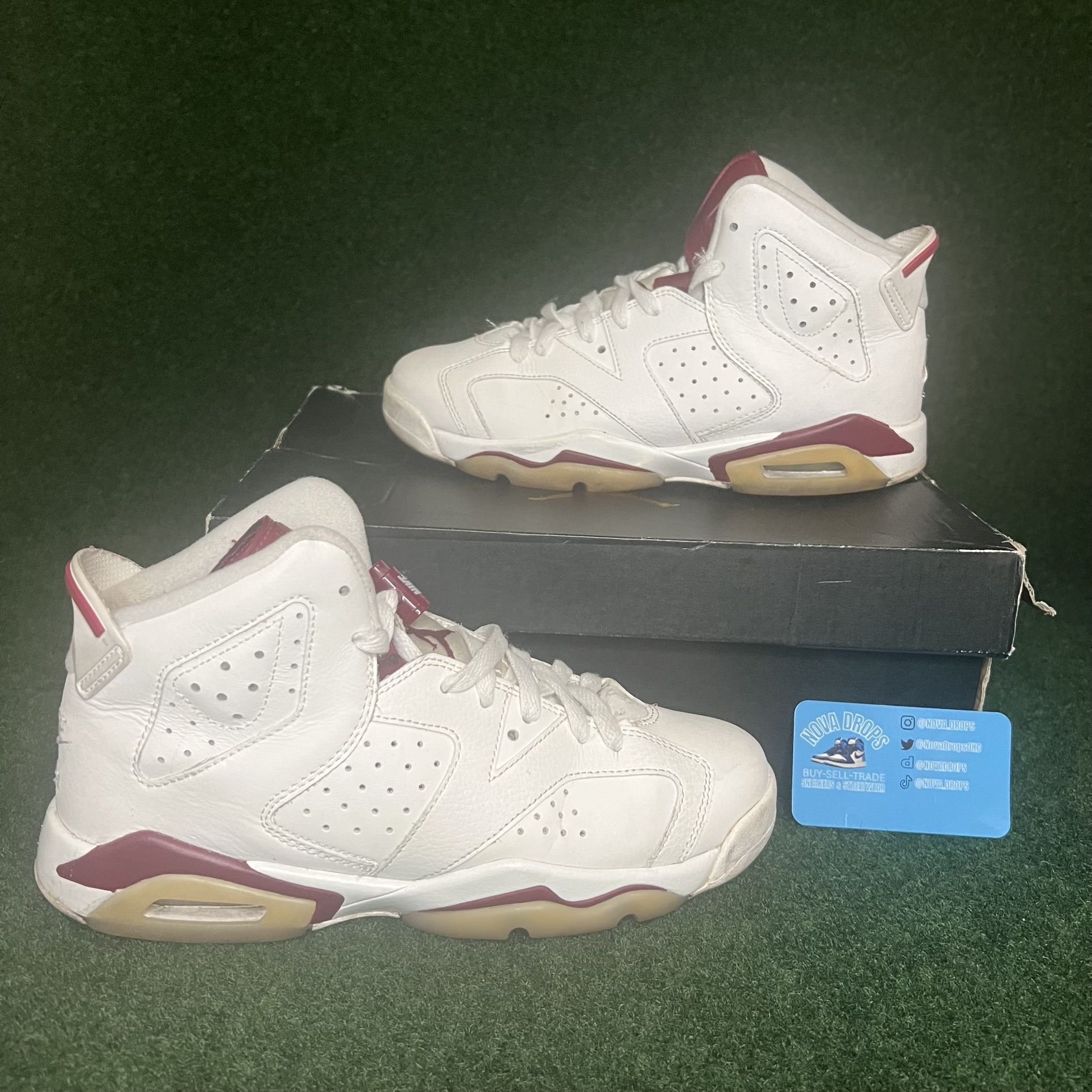 Jordan 6 sales maroon for sale