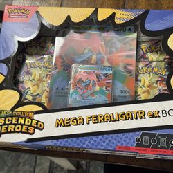 Pokemon Ascended Heroes Mega Feraligatr EX Box