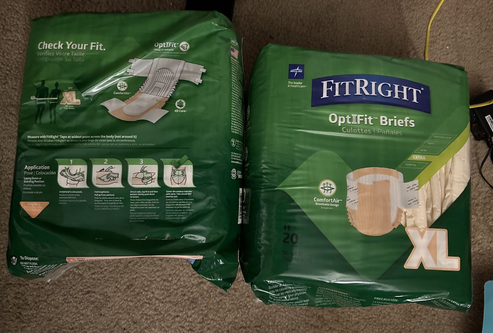 2 Fitright briefs XL for $15
